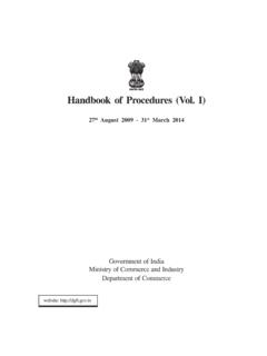 Handbook of Procedures (Vol. I) - dgftcom.nic.in