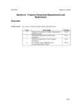 Section B. Property Ownership Requirements and ...