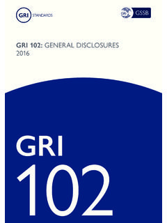 GRI 102: GENERAL DISCLOSURES 2016