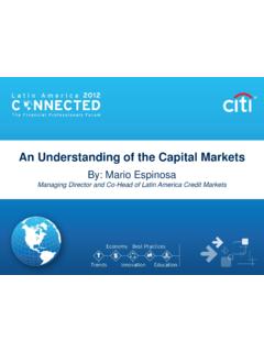 An Understanding of the Capital Markets - Citibank