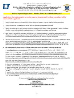 Hoisting Engineers Application -- INSTRUCTIONS -- PLEASE ...