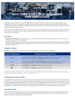New York State Paid Sick Leave - For Employers
