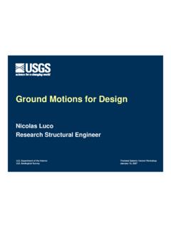 Ground Motions for Design - USGS