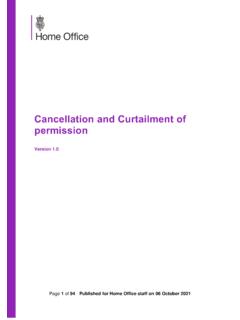 Cancellation and Curtailment of permission - GOV.UK