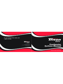 TR03065/L/jc fresh owner manual - Triton Boats