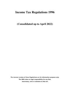 Income Tax Regulations 1996 - Mauritius Revenue Authority