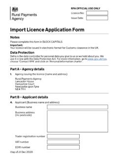 Import Licence Application Form - GOV.UK