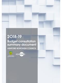 2018-19 Budget Consultation Summary Document  …