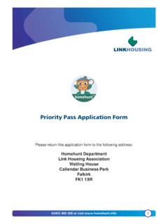 Priority Pass Application Form - HomeHunt