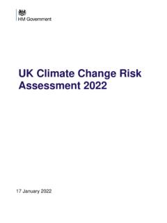UK Climate Change Risk Assesment 2022