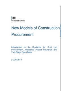 New Models of Construction Procurement - GOV.UK