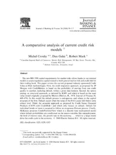 A comparative analysis of current credit risk models