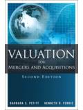 Valuation for Mergers and Acquisitions - …