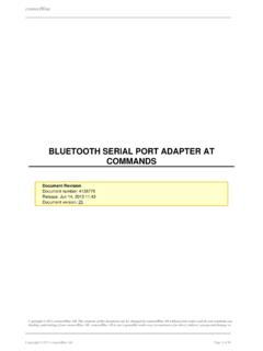 BLUETOOTH SERIAL PORT ADAPTER AT COMMANDS