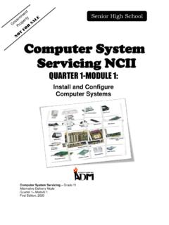Computer System Servicing NCII - ZNNHS