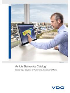 www.vdo.it Vehicle Electronics Catalog