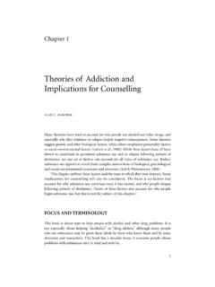 Theories of Addiction and Implications for Counselling