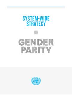 ON GENDER PARITY - United Nations