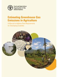 Estimating Greenhouse Gas Emissions in Agriculture
