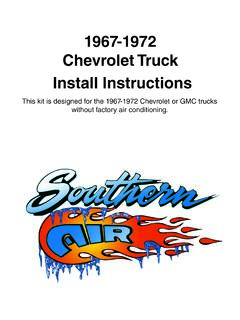 1967-1972 Chevrolet Truck Install Instructions