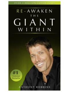 Re-Awaken the Giant Within - Tony Robbins