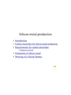 Silicon metal production - Carbon and Graphite