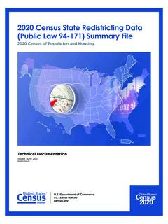 2020 Census State Redistricting Data (Public Law 94-171 ...