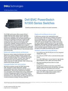 Dell EMC PowerSwitch N1500 Series Switches