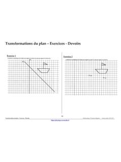 Troisi&#232;me - Transformations du plan - Exercices - Devoirs