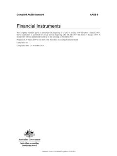 Financial Instruments - Australian Accounting Standards Board