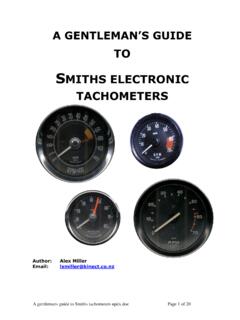 A gentlemans guide to Smiths tachometers updx