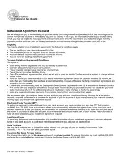 Installment Agreement Request - California