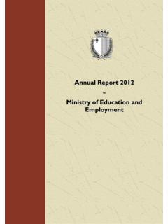 Annual Report 2012 Ministry of Education and …