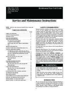 Service and Maintenance Instructions - Carrier