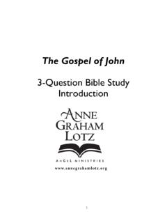 The Gospel of John - annegrahamlotz.org