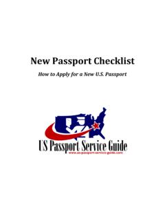 New Passport Checklist