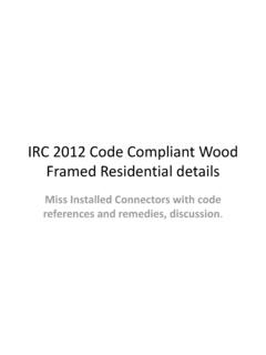 IRC 2012 Code Compliant Wood Framed …