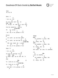 Goodness Of God chords by Bethel Music ULTIMATE