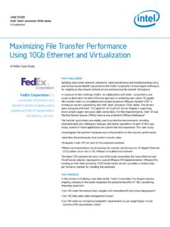 Maximizing File Transfer Performance: Using 10Gb ... - Intel