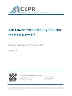 Are Lower Private Equity Returns the New Normal?