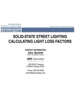 Calculating Light Loss Factors - Energy