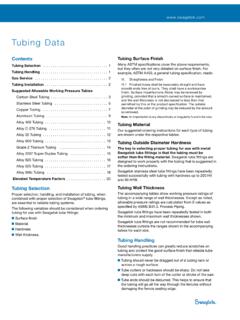 Tubing Data Sheet (MS-01-107;rev U;en-US;Catalog) - …