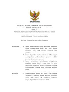 PERATURAN MENTERI KESEHATAN REPUBLIK INDONESIA ...