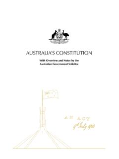 With Overview and Notes by the Australian Government …