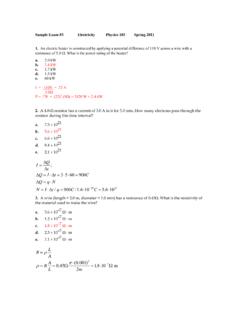 Sample Exam #3 Electricity Physics 103 Spring 2011 1. Ω ...