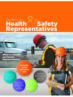 Guideline for Health Safety Representatives