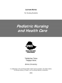 Pediatric Nursing and Health Care - Carter Center