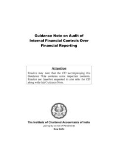 Guidance Note on Audit of Internal Financial Controls Over ...