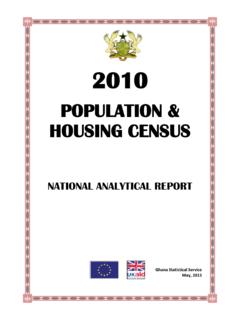 POPULATION &amp; HOUSING CENSUS - Statistical …