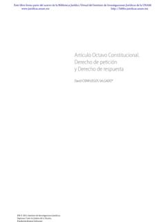 Artículo Octavo Constitucional. Derecho de petición y ...